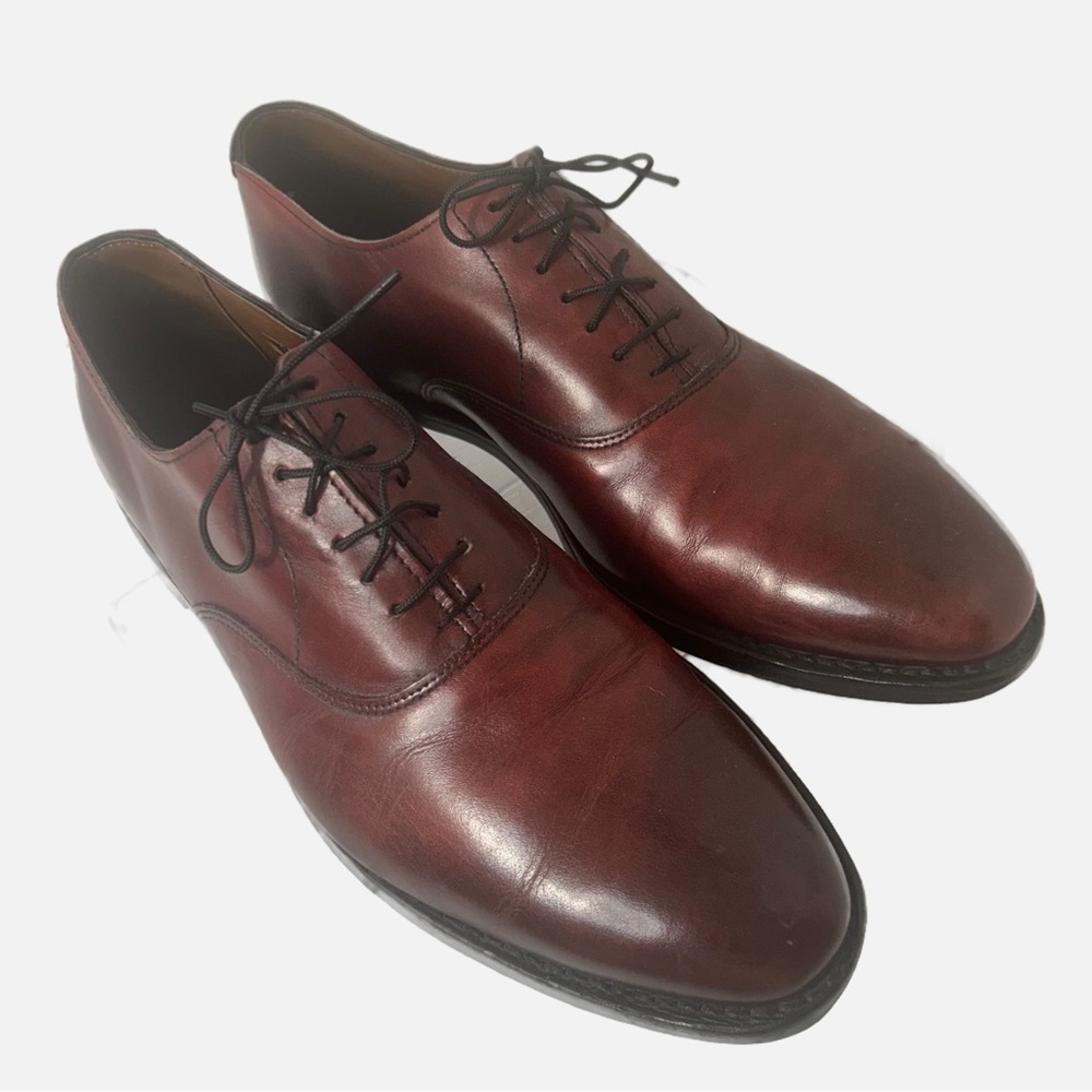 Allen Edmonds Mebs Carlyle Oxford Lace Up Shoes Oxblood Red 9e